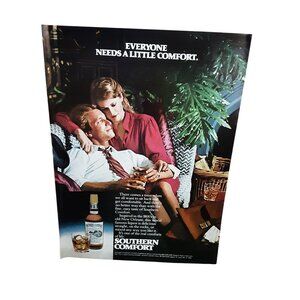 1981 Southern Comfort Liquor Ad – Vintage Whiskey Bar Decor – Old Magazine Print